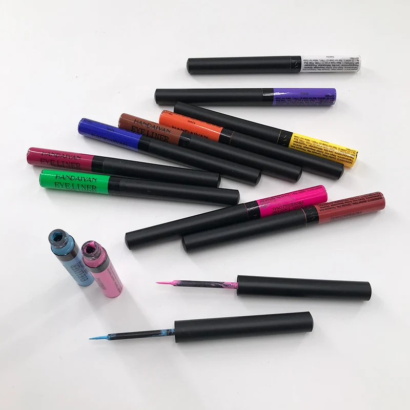 

12Colors Colorful Liquid Eyeliner Waterproof Eyeliner Pen Easy To Wear Cosmetic Tools Long-lasting Custom Private Label Liner
