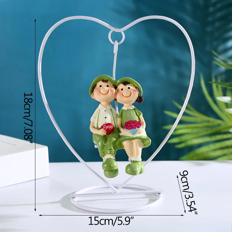 

Pastoral Style Creative Resin Crafts Home Decoration Living Room Furnishings Cartoon Figurines Boy & Girl Miniature Model Crafts