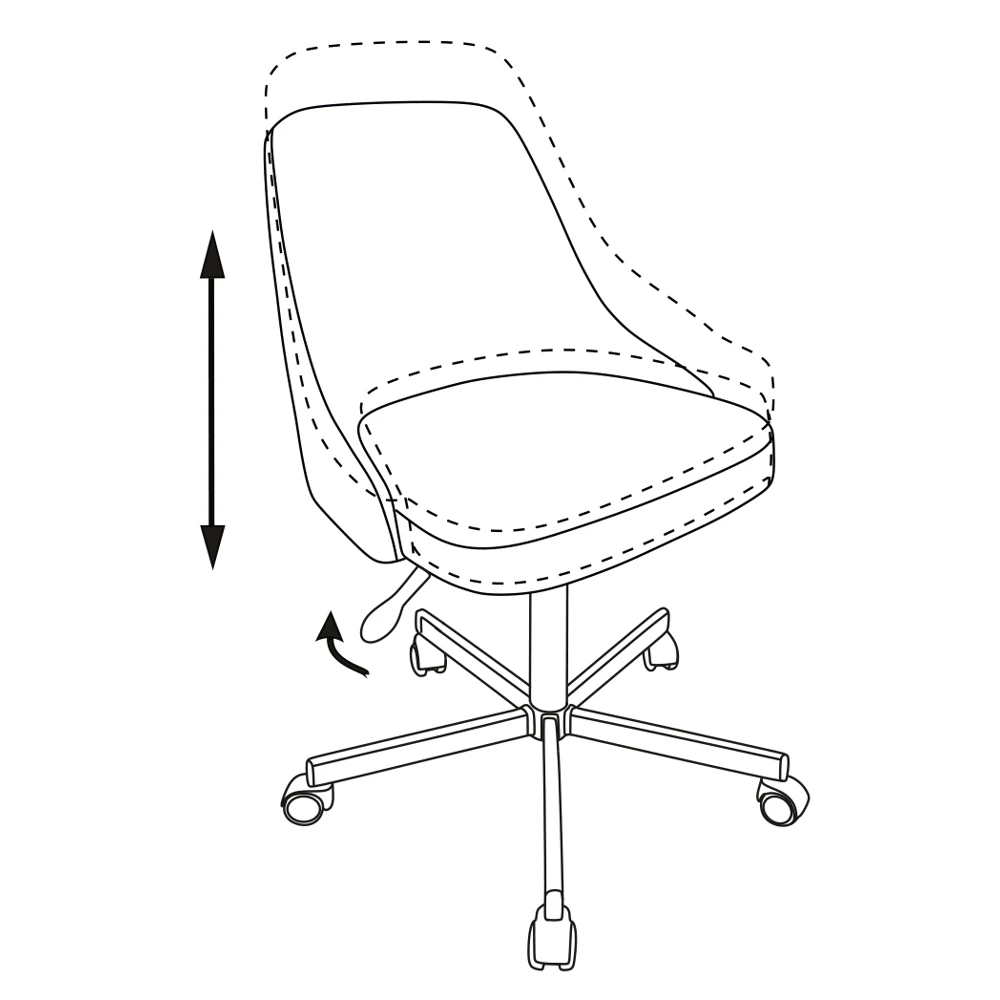 Bureaucrat Chair CH-340M on wheels fabric light brown |