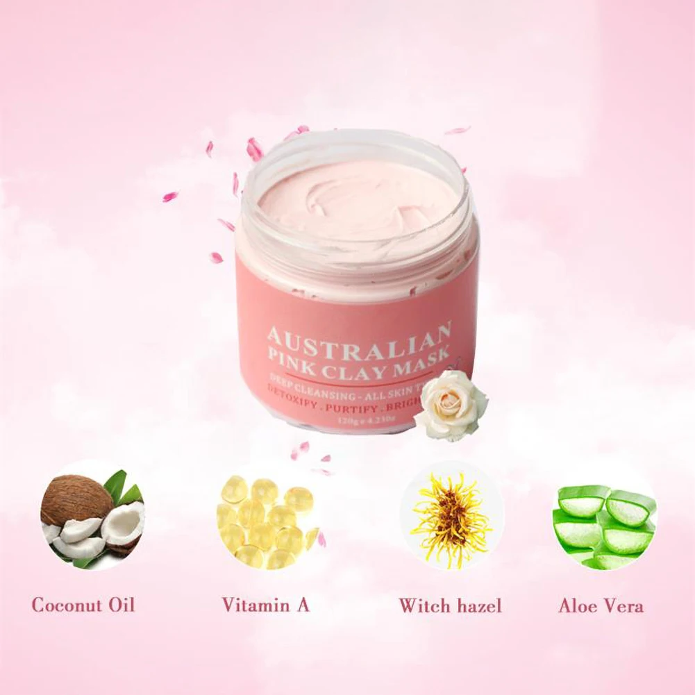 

Pore Black Dots Pink Clay Mask Blackhead Against Face Acne Exfoliating Instantly Brighten Facial Mask