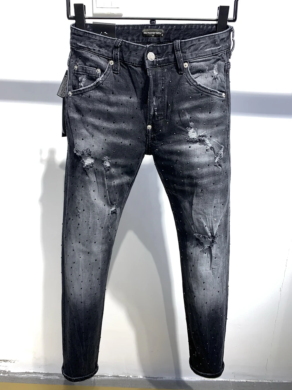 

DSQ PHANTOM TURTLE 2021 New Slim Fit Jeans Men Basic Casual Denim Trousers Plus Size Brand Clothing DSQ9708