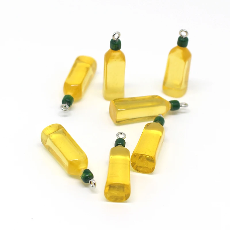 10 шт. серьги в виде бутылки оливкового масла 3D|Шармы| |