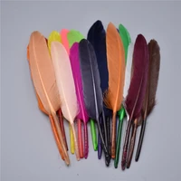 100pcslot duck feathers for crafts 10 15cm4 6 colored crafts goose feathers for needlework plume decoration feather decor diy