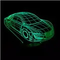 XXXTentacion MJ Billie Eilish Johnny Hallyday 3D лампа Иллюзия светодиодный USB сенсорный RGB 7 цветов Фредди Меркьюри певец подарки другу