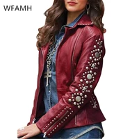 2021 autumn and winter new womens long sleeved short slim lapel jacket hot drilling fashion small jacket women polyester solid