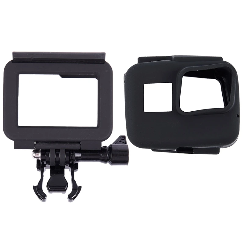 Пластиковый защитный Стандартный футляр для экшн камеры Gopro Hero 5 Black и мягкий