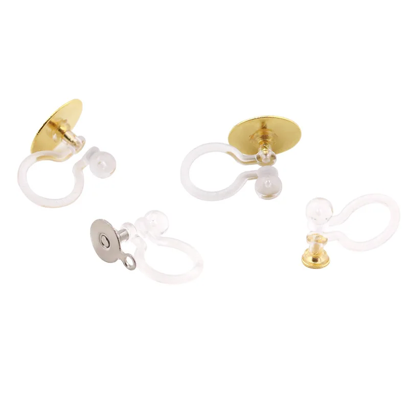 20 шт опт из нержавеющей стали клипсы для ювелирных изделий смолы прозрачный