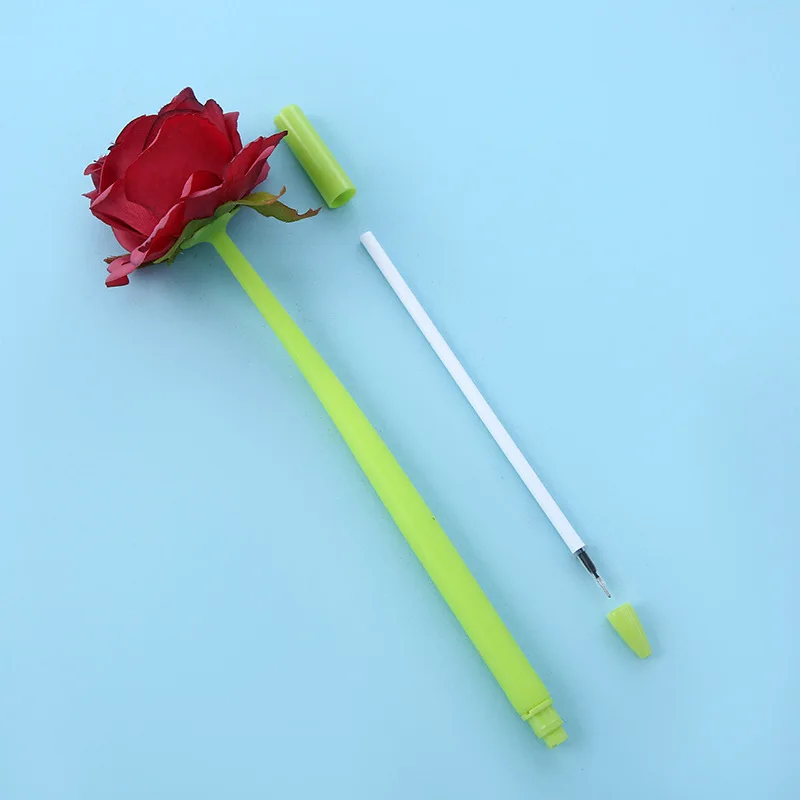 

Creative Red Rose Pencil Student Office Pencil Kawaii Pens Gel Pen