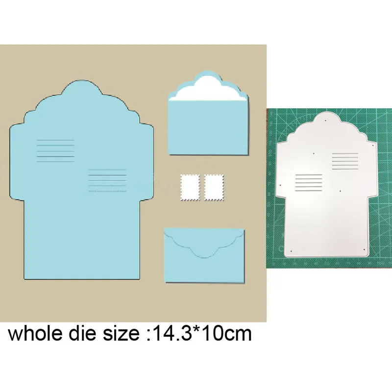 

Металлический Трафаретный вырубной штамп кроя поделочная форма рамка в виде конверта украшения Скрапбукинг умирает крафт-бумаги нож пресс...