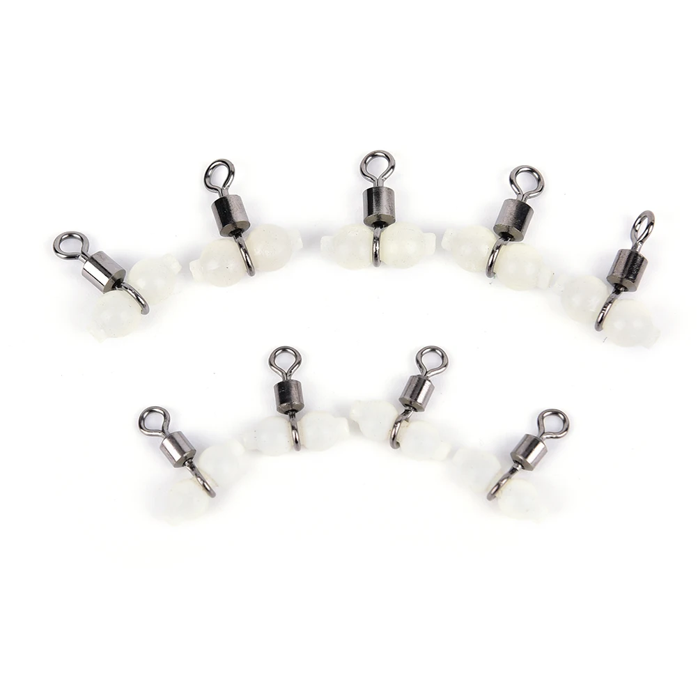 

20pcs/lo3-way Swivelst Rolling Swivels Luminous Rolling Swivels Fishing Swivels Sea Fishing Accessories Hook Connector