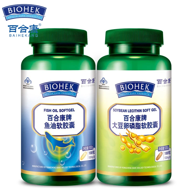 100% натуральный рыбий жир Омега 3 соевый лецитин может эффективно предотвращать и