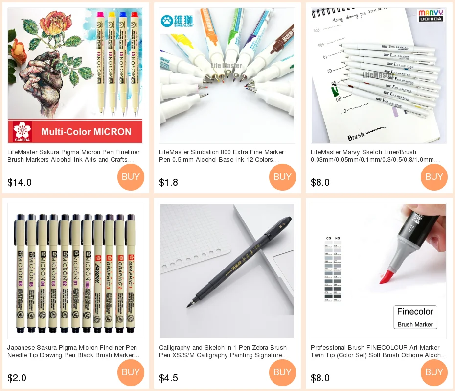 Профессиональная Кисть finecolorour Art Marker с двумя кончиками мягкая кисть/косая спиртовая краска Комический дизайн товары для рукоделия EF102