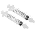 2 предмета силиконовой вакуумной детской Aspirato нос чистая иголка труба из полипропилена для назальный очиститель аспиратор 10 мл дети против ринита, для носа шайба