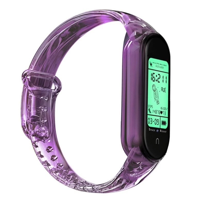 c9gd watchband replacement soft silicone waterproof wristband for mi 3 4 wearable devices smart accessories free global shipping