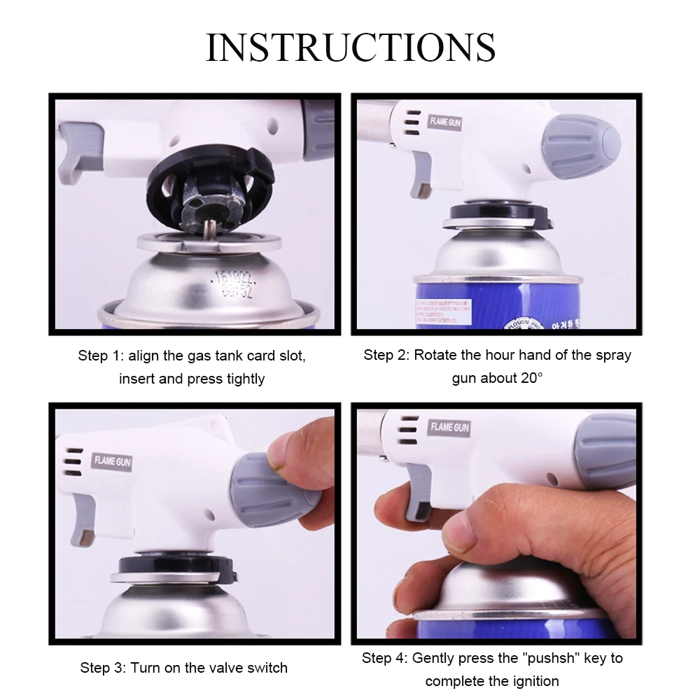 Портативный пистолет зажигания струйная газовая зажигалка Сварочная горелка