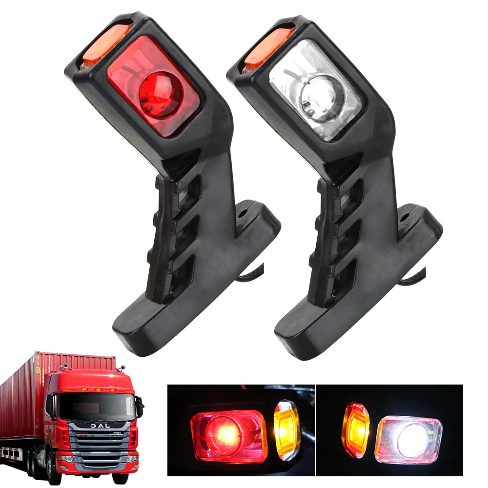 

12V 24V LED Trailer Side Marker Light Truck Turn Signal Lamp Position Warning Indicator Van Lorry Heavy Duty Caravan Accessories