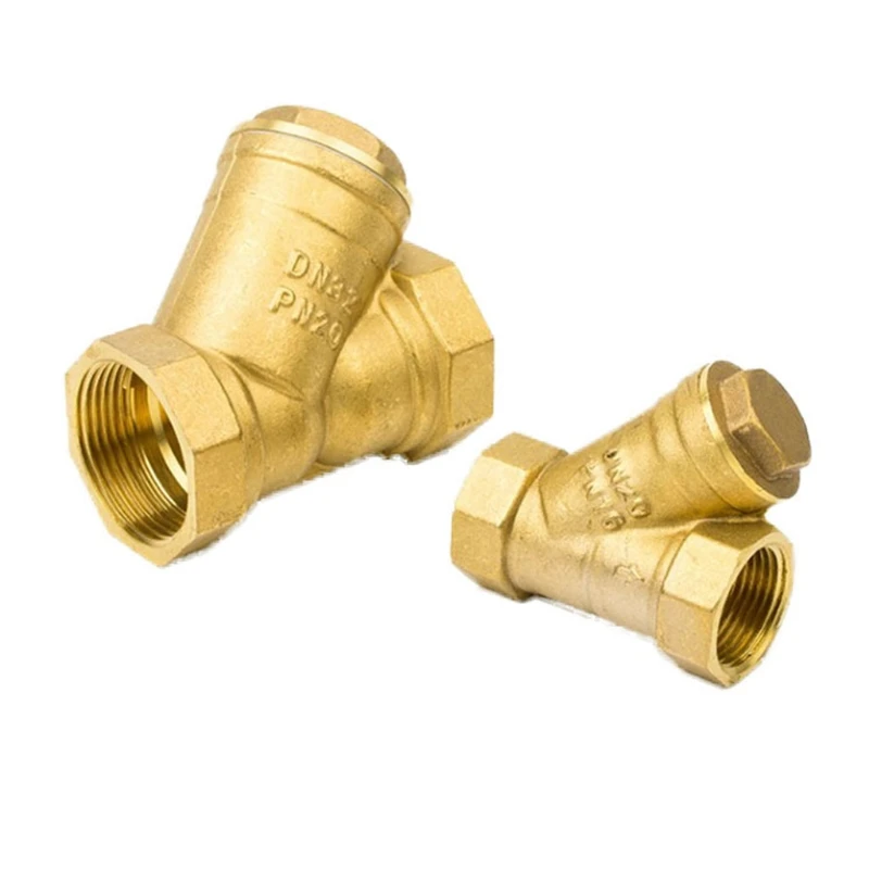 

Thickened Copper Y Shaped Filter Brass Strainer Filter Household Pipe Water Meter Pre-Filter Pipe Fittings Adaptor Connector
