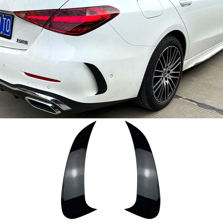 

For Mercedes Benz C Class W206 C200 C260 C300 2022+ AMG Rear Bumper Air Vent Cover Fender Stickers Accessories Car Styling