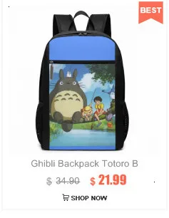 Рюкзак с японским аниме Tonari No Totoro, рюкзаки, трендовая многофункциональная сумка, Подростковая школьная сумка для мужчин и женщин, высокое качество, сумки с принтом