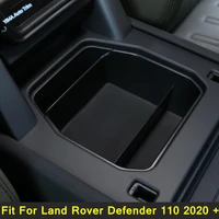 car console phone holder container tray organizer armrest storage box accessories black for land rover defender 110 2020 2022
