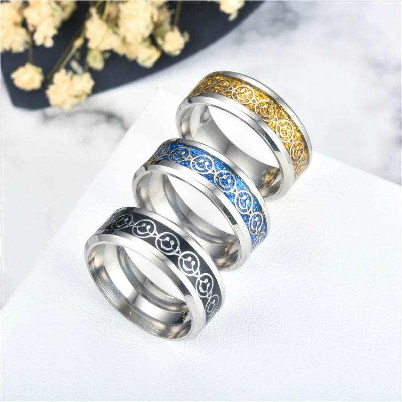 

2mm Personality For Anniversary Gift Accesories 3 Color Fashion Rings Men Women Stainless Steel Wedding Ring Simple Jewelry