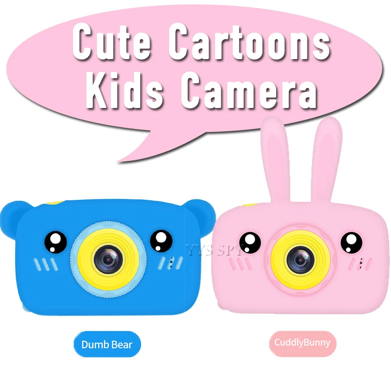 Cute Cartoon Children Camera 2.0 inch Mini Digital Video Camcorder HD 1080P Photography Vlog Kids Toy Gift Micro Cam Videocamera |