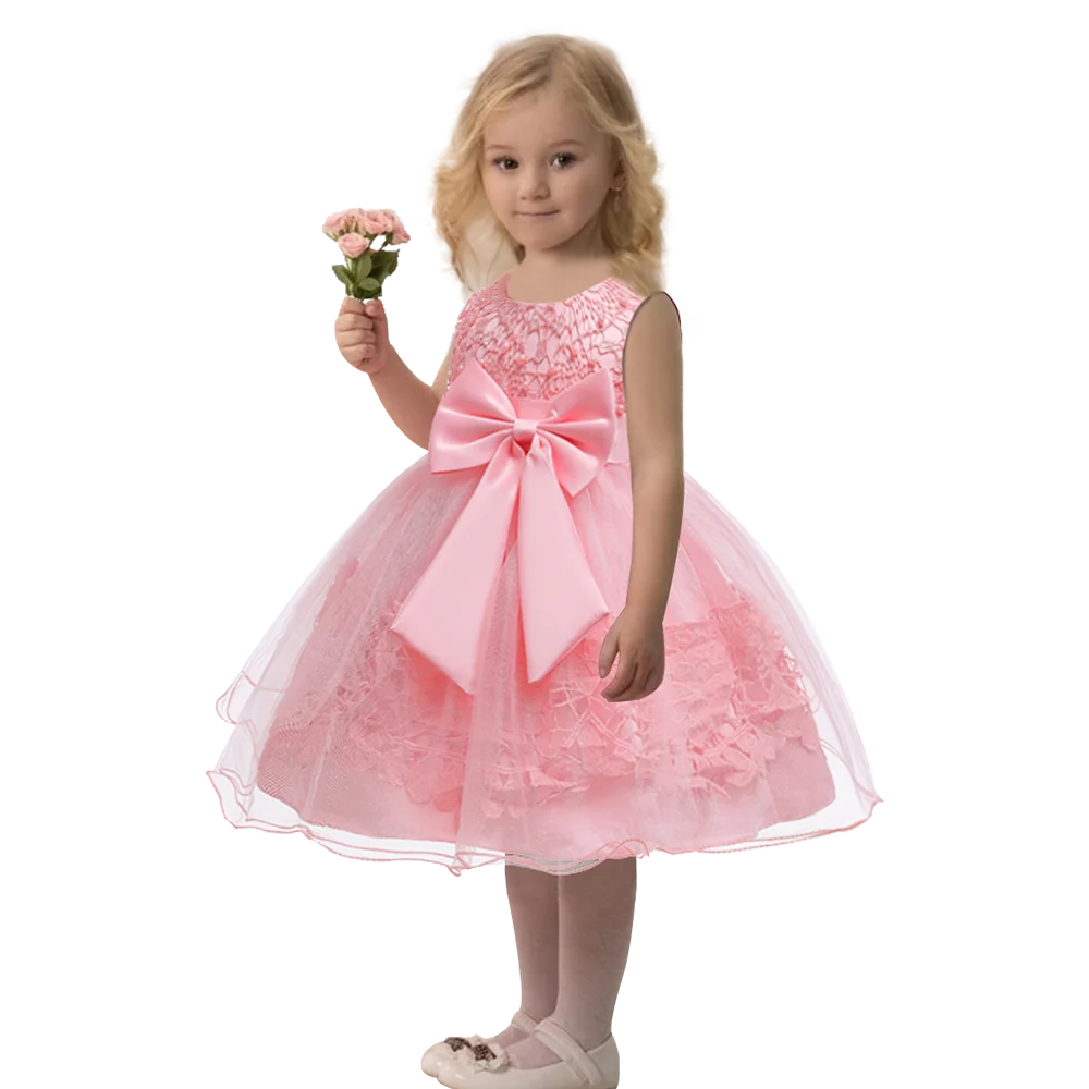 Hot Sales 2021 New Style 2-10 Years Girls Party Dress Lace Gold Formal Children Prom Gown Tulle Flower Girl Dresses For Weddings |