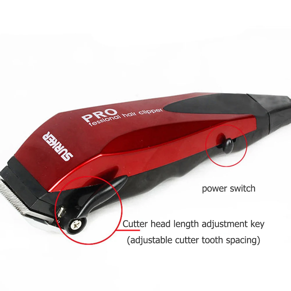 

USB Rechargeable Electric Hair Clipper Trimmer Professional Stainless Steel Hair Cutter Men Shaver Salon Hair Styling Tool