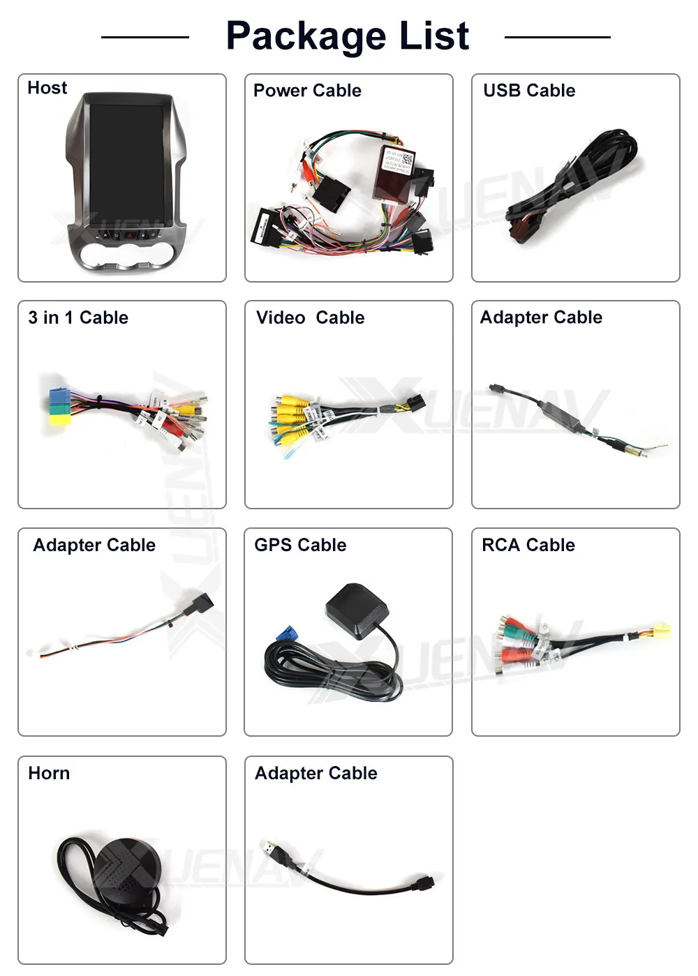 

XUENAV 2Din Android Car Autoradio Multimedia Player System FOR-Ford Ranger/F250 2011-2019 Car GPS Navigation 12.1Inch DVD Player