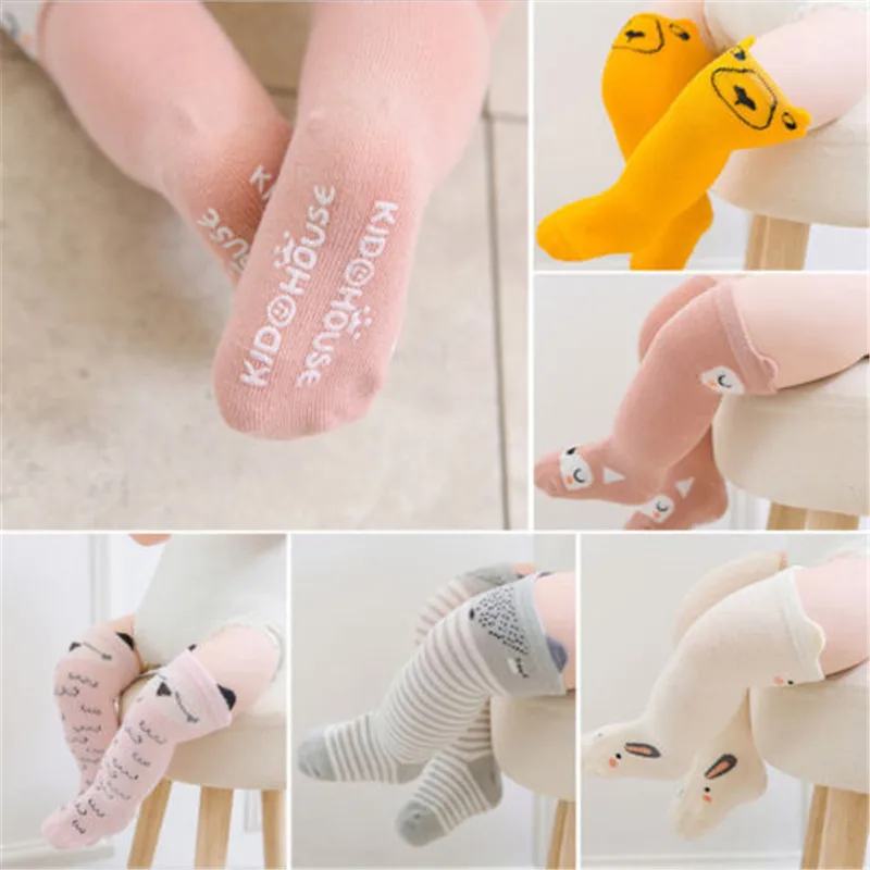 Toddler Baby Girls Short Socks Cute Cartoon Animal Soft Cotton Knee High Boy Girl Sock Floral Children | Детская одежда и обувь