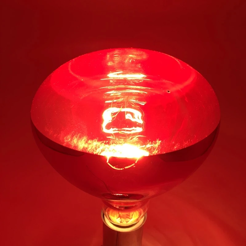 

220V E27 Infrared Physiotherapy Explosion-proof Lamp Heater Bulb Hairdressing Perm Lamps 150w 250w 275W Heating Roast Light
