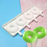 4 cavity silicone donut mold creative chocolate dessert ice cream mold round ring cheese bar mould diy decoration baking tools