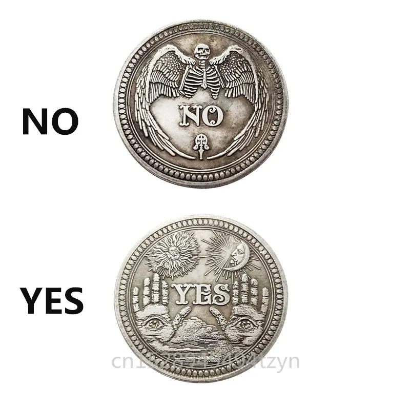 1 шт. монета да или нет принимать решение памятный значок Коллекционная Волшебная
