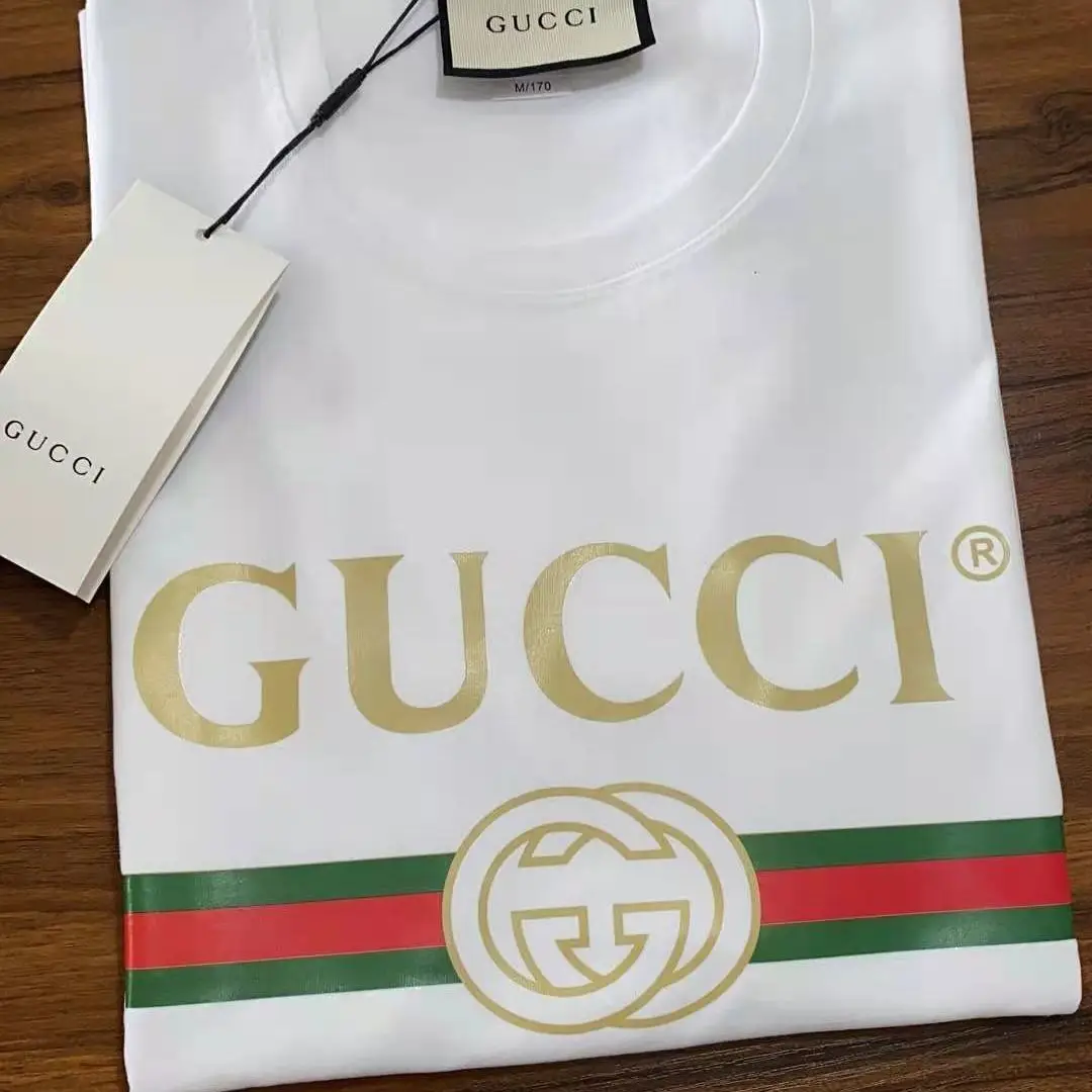 

2021 Summer New Logo Retro Letter Printed Cotton Round Neck T-shirt for Men and Women Loose Short Sleeves