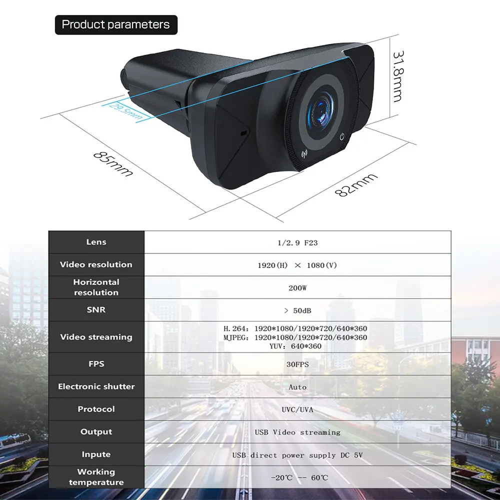 

1080P HD Webcam with Microphone Web Cam USB Camera Computer HD Streaming Webcam for PC Desktop Laptop Wide Angle