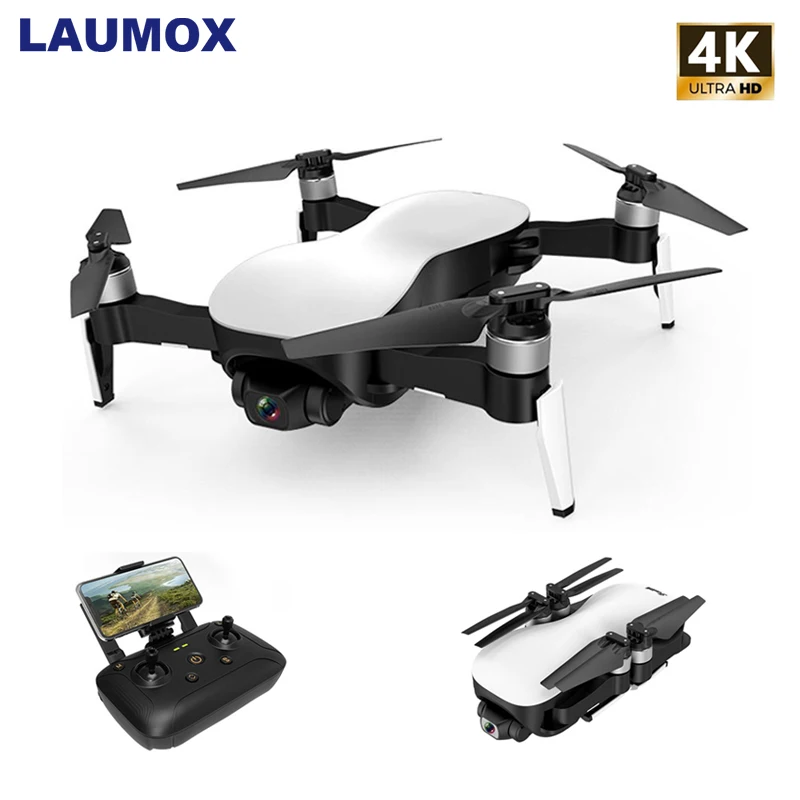 LAUMOX W12 антивибрационный 3 осевой Дрон GPS с Wi Fi 2 км FPV 4K HD камера бесщеточный мотор