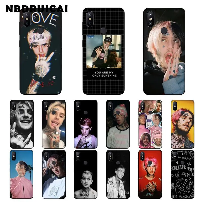 NBDRUICAI Lil Peep Bo мягкий резиновый черный силиконовый чехол для телефона Xiaomi 8 9 se 5X Redmi