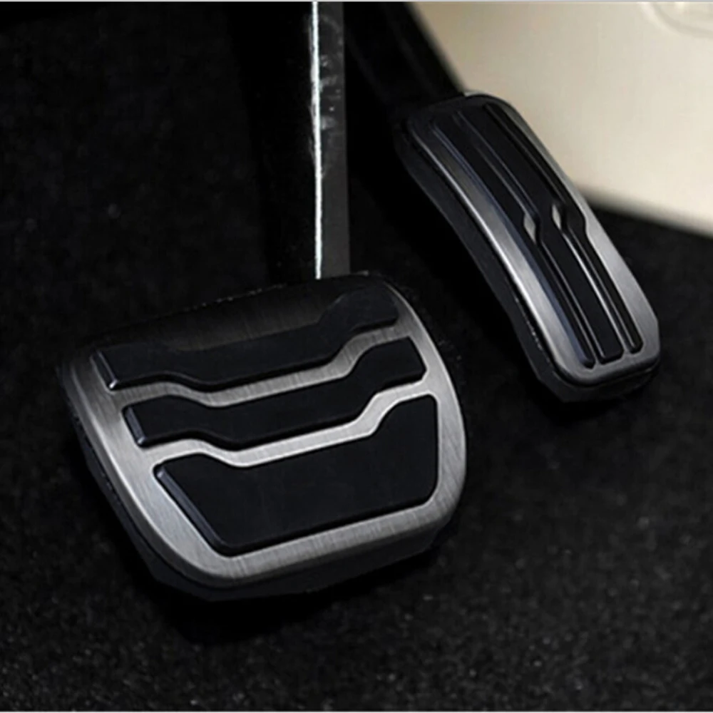 Педали тормоза акселератора из нержавеющей стали декоративные наклейки для Ford