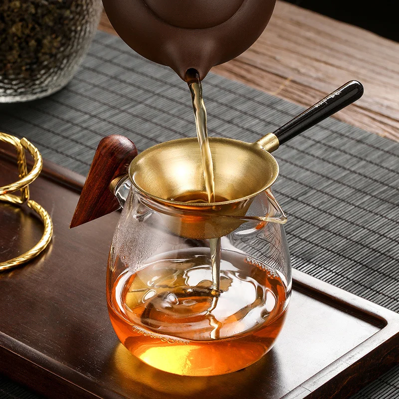 

LUWU медные чайные ситечки с держателем, чайные аксессуары