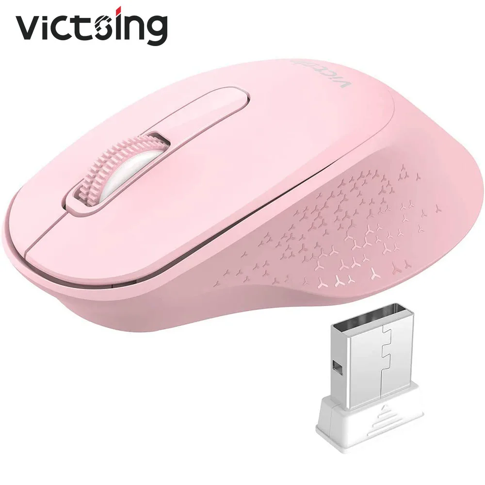 

ViCTSing Wireless Mouse Computer 2.4 Ghz 2000 DPI Ergonomic Mouse Gamer Mause Optical USB PC Mice Keyboard for Laptop PC