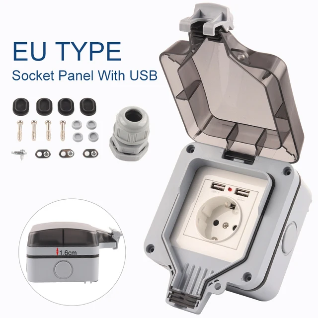 DIY GO EU Wall Switch Socket With USB