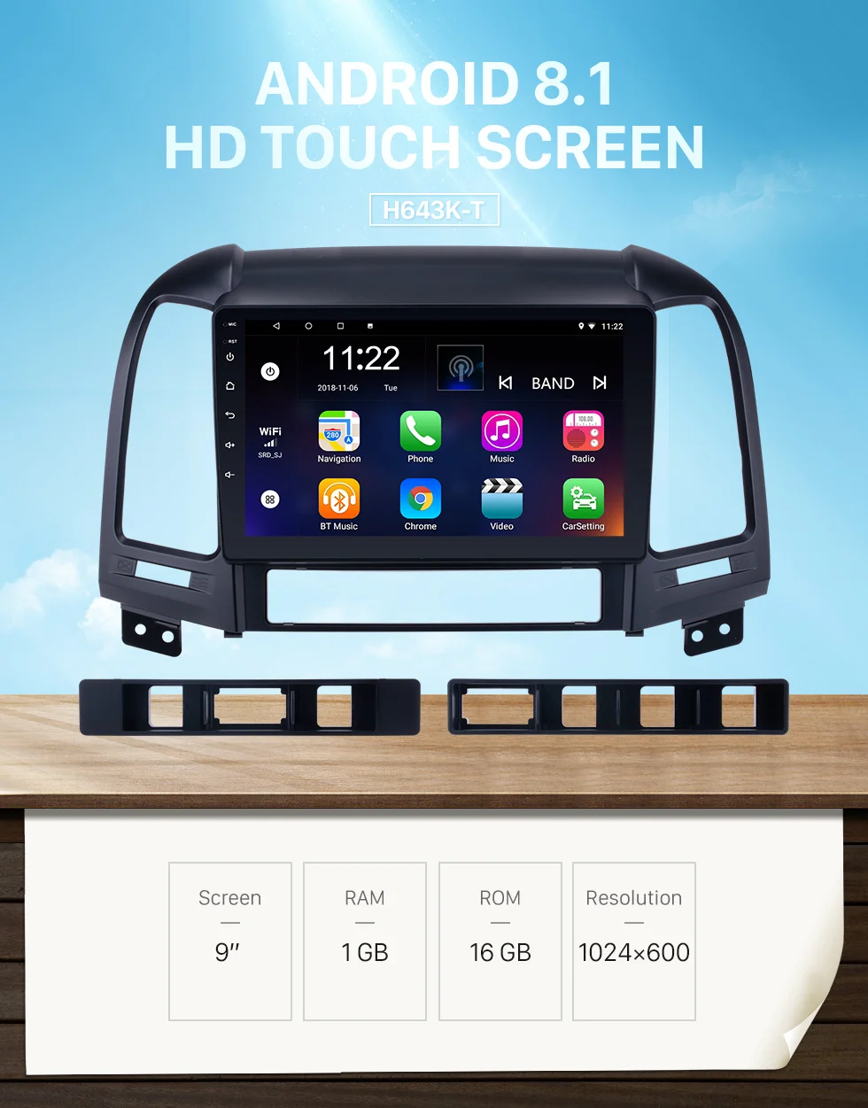 Seicane 2din Android 9,0 9 дюймов Автомобильный мультимедийный плеер gps Navi для HYUNDAI SANTA FE 2005 2006 2007 2008 2009 2010 2011 2012