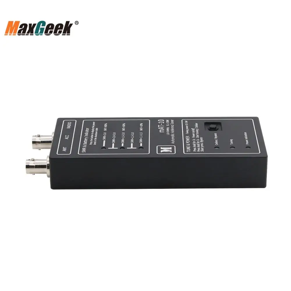 Автоматический антенный тюнер Maxgeek mAt 10 1 8 54 МГц 0 30 Вт для радиоприемника YAESU FT 817/818