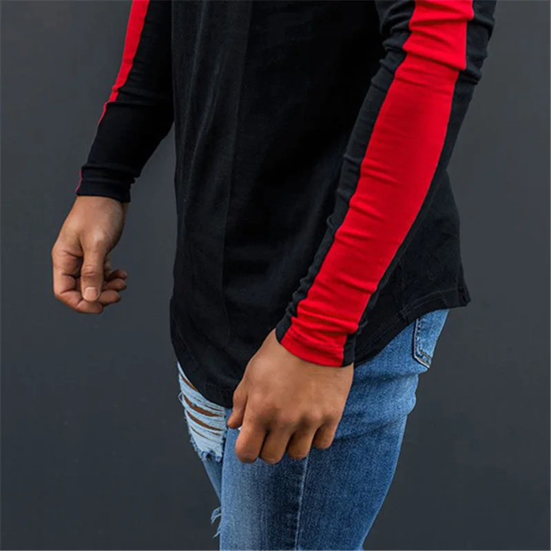 

Brand body building Long Sleeve T-Shirt Men Letter O-neck t shirt Cotton Fashion Lengthen Streetwear Autumn New Tops