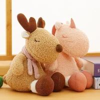 ins lovely reindeer unicorn dinosaur plush doll nordic style cushions living room sofa room decoration throw pillows kids toy
