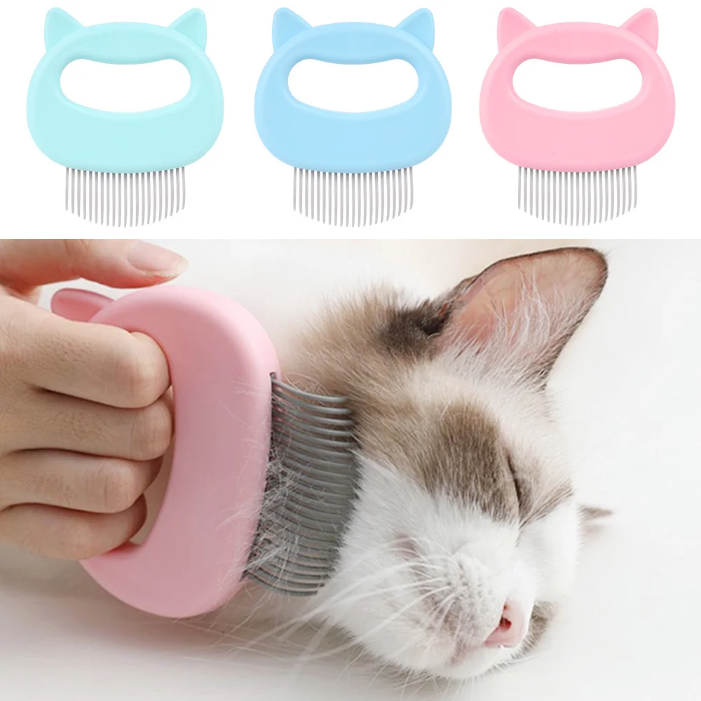 

1PCS Pet Grooming Massage Tool Pet Massage Brush Shell Shaped HandleAnimal Cleaning Comb Grooming ABS Hair Brush Pet Supplies