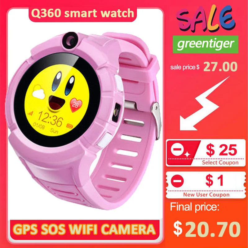 Детские Смарт часы Q360 с камерой GPS Wi Fi|Смарт-часы| |