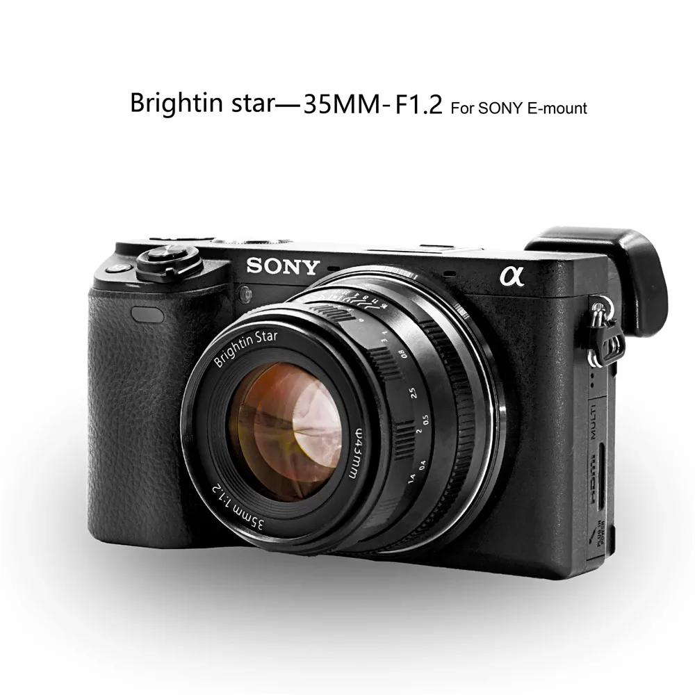 Brightin Star 35 мм F1.2 объектив основной ручной фокус Для беззеркальных камер Fujifilm Fuji X FX