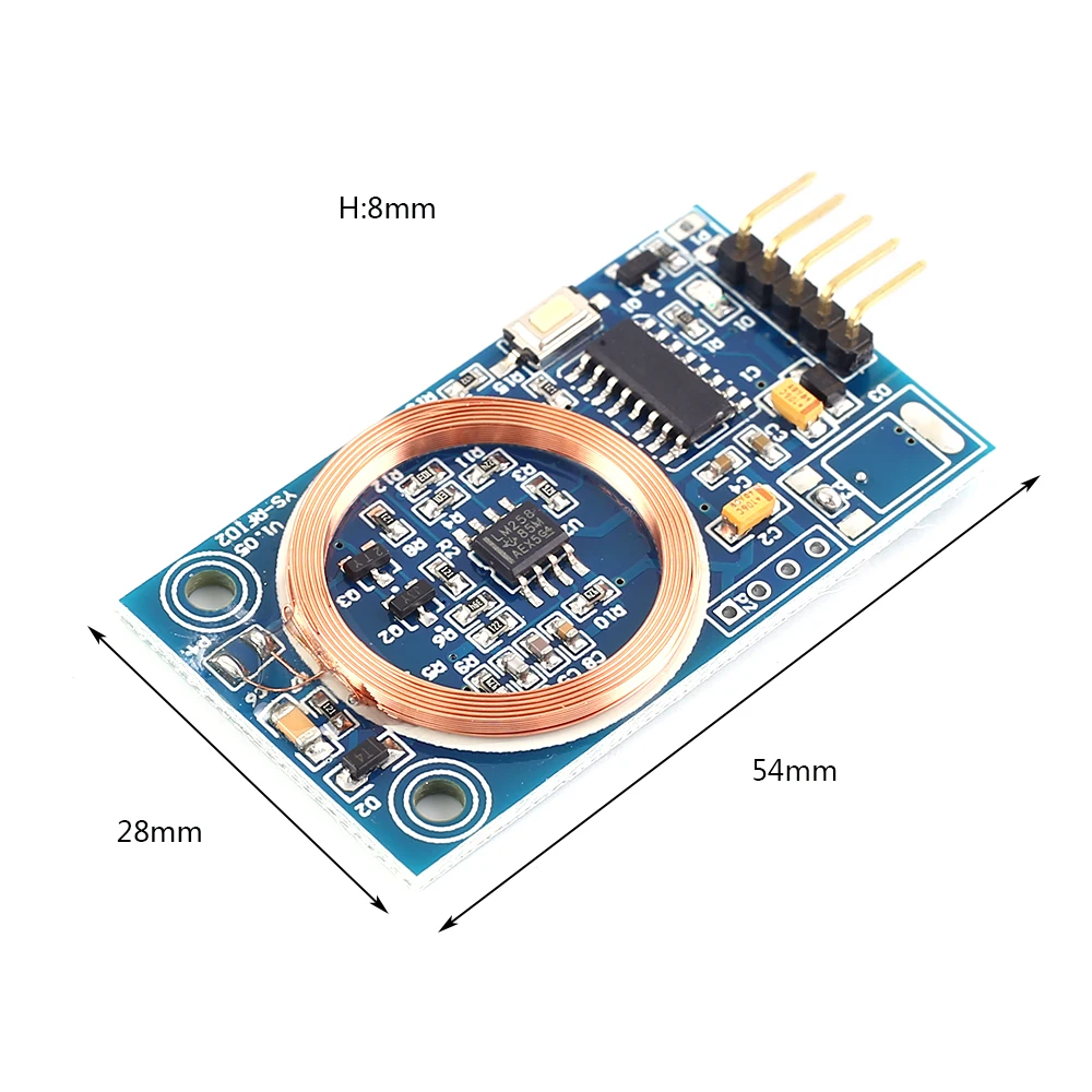 Декодер id карт модуль считывателя RFID 125 кГц TK4100 выходная плата UART для контроля