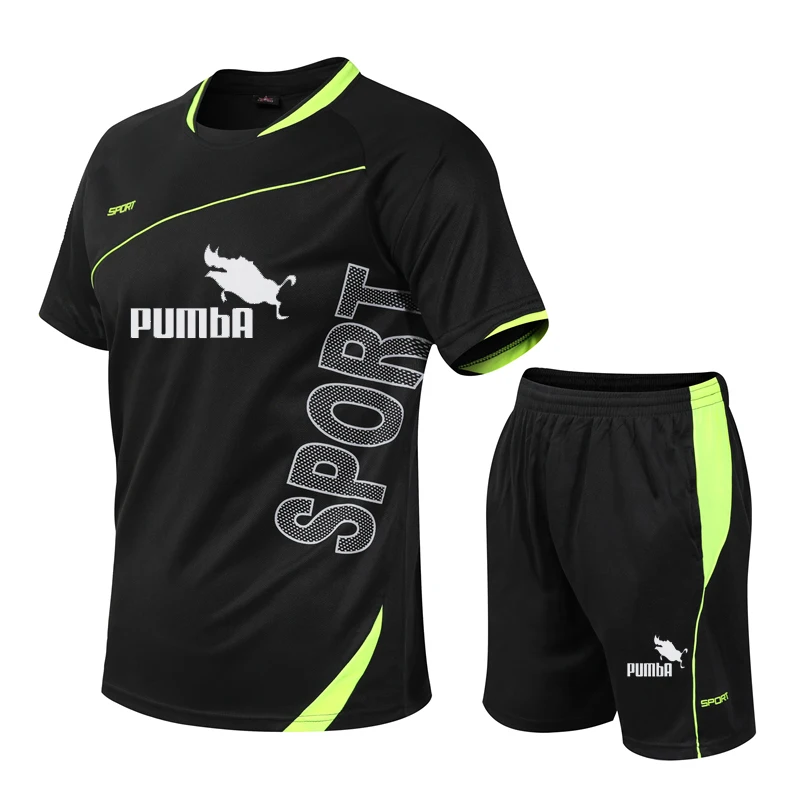 

Мужской спортивный костюм из двух предметов, повседневная Сетчатая футболка и шорты, лето 2021